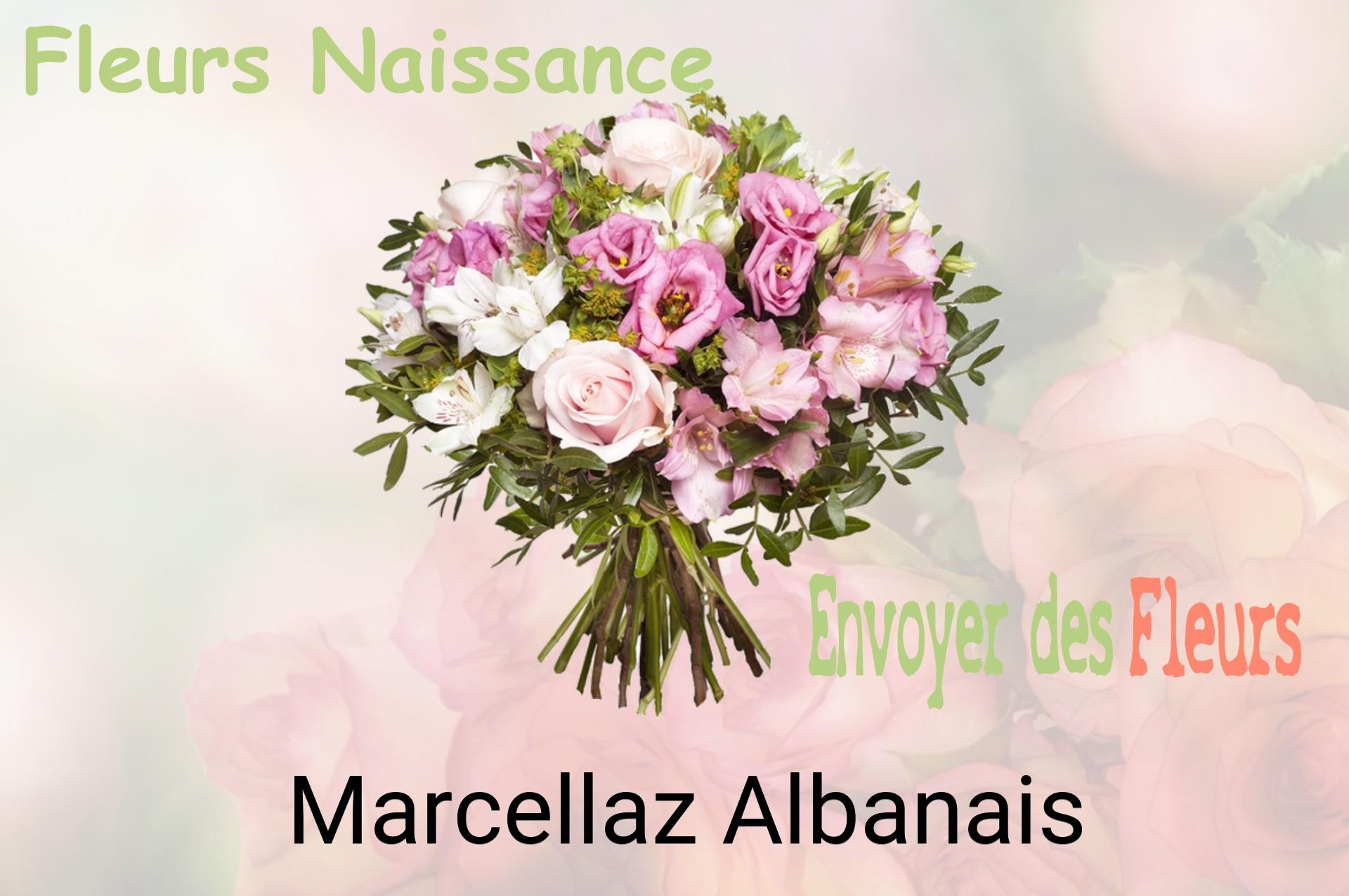Bouquet de fleurs de naissance livré à Marcellaz-Albanais