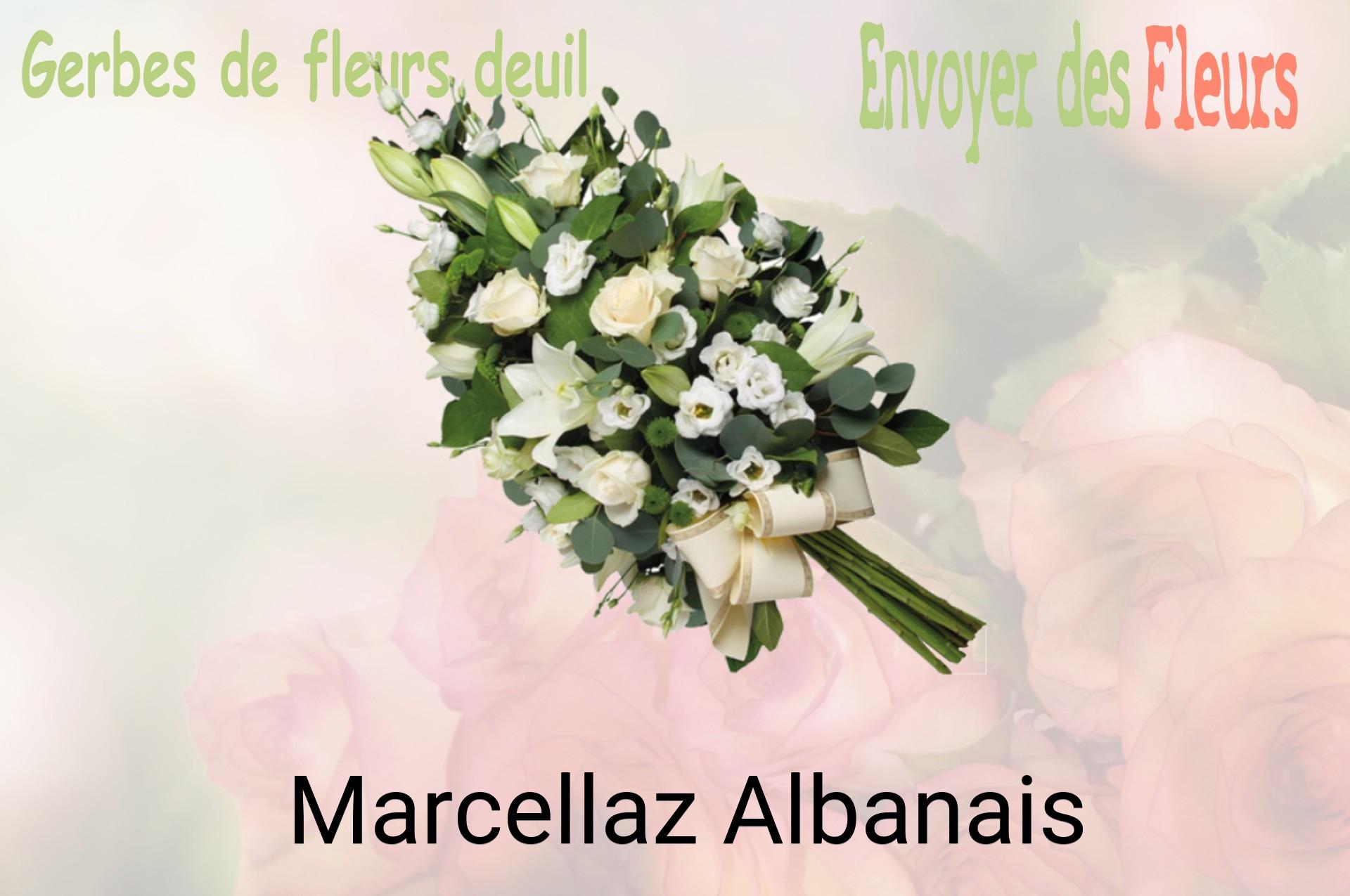 Gerbe de fleurs de deuil livrée à Marcellaz-Albanais
